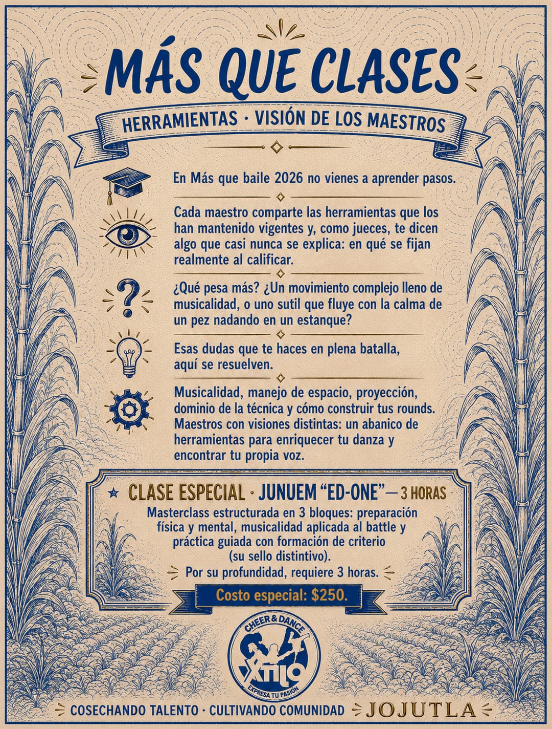 Más que clases · La visión de los maestros · Más que Baile 2026